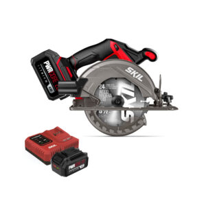 SKIL Circular Saw 20V, Brushless Motor 165mm (CR5413SE20) with 4.0Ah Batteries x 2 pcs, Rapid Charger x 1 pc.