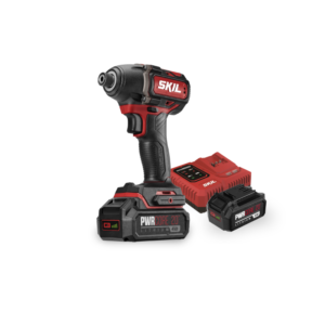 SKIL Impact Driver 20V, Brushless Motor 1/4" (ID5739SE20) with 4.0Ah Batteries x 2 pcs, Rapid Charger x 1 pc.
