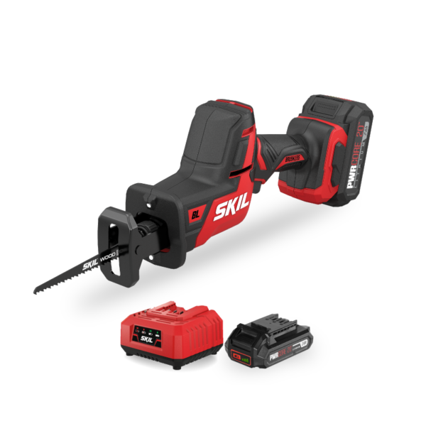 SKIL Reciprocating Saw 20V, Brushless Motor (RS5825SE20) with 2.0Ah Batteries x 2 pcs, Charger x 1 pc.
