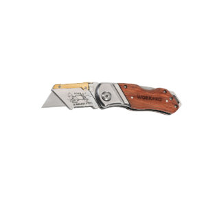 WORKPRO Wooden Quick-Change Folding Utility Knife WP211014