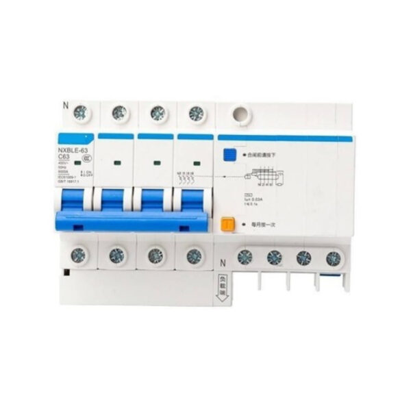 CHINT Residual Current Operated Circuit Breaker with Over-Current Protection (RCBO) NXBLE-63 4P 30mA 6kA (16A-63A) - Image 2