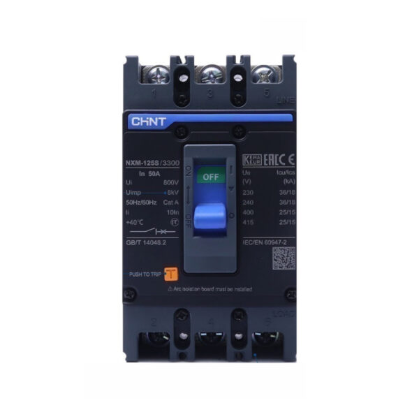 CHINT Moulded Case Circuit Breaker (MCCB) NXM-125S/2300 2P Rated Current 16A - 100A - Image 2