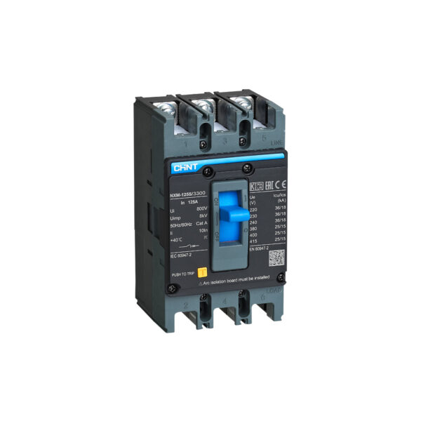 CHINT Moulded Case Circuit Breaker (MCCB) NXM-125S/3300 (25kA)(125AF) Current Rated 16A-125A