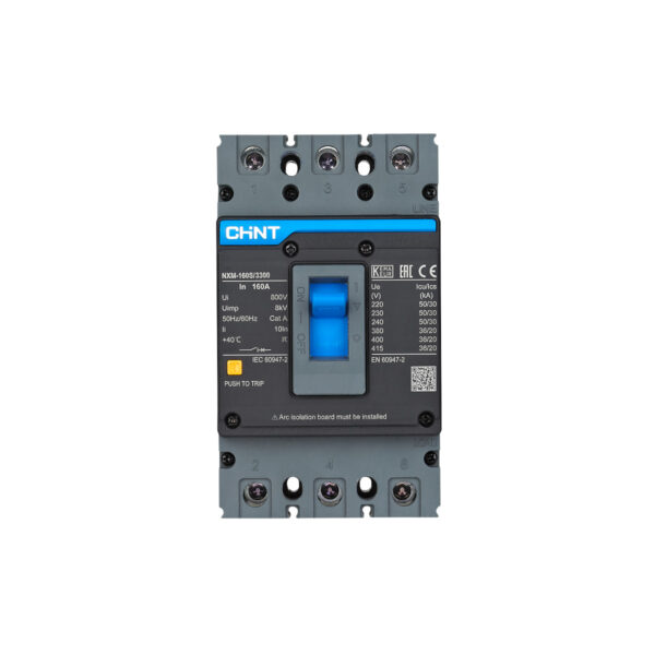 CHINT Moulded Case Circuit Breaker (MCCB) NXM-160S/3300 (36kA)(160AF) Rated Current 25A-160A - Image 2