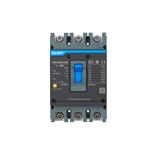 CHINT Moulded Case Circuit Breaker (MCCB) NXM-250S/3300 (36kA)(250AF) Rated Current 160A-250A - Image 2