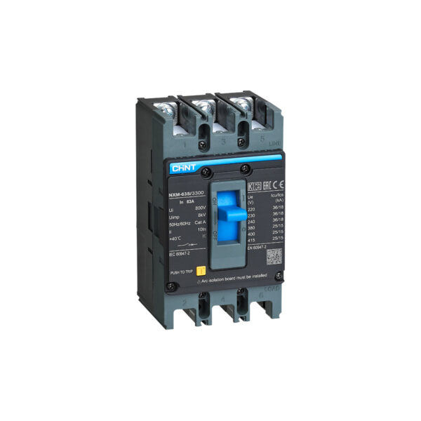 CHINT Moulded Case Circuit Breaker (MCCB) NXM-63S/3300 63AF (25kA) Current Rated 20A - 63A