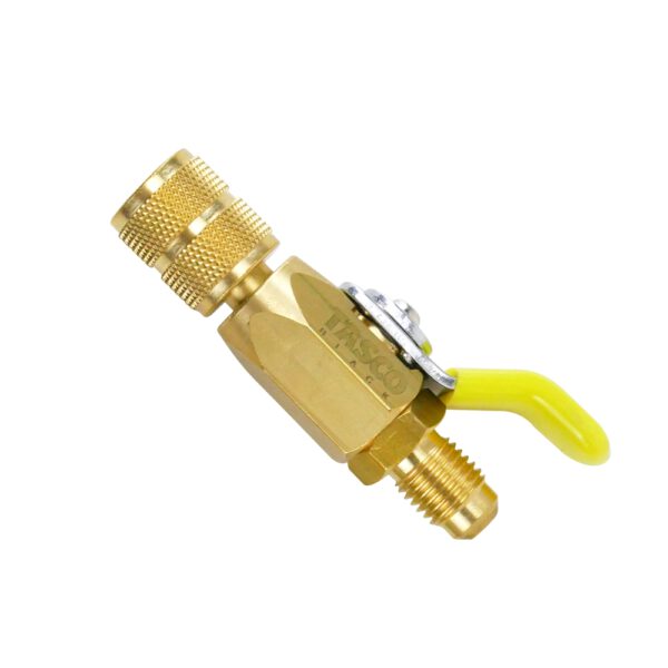 TASCO BLACK Connector and Ball Valve SAE 1/4" for HVAC TB650-B22