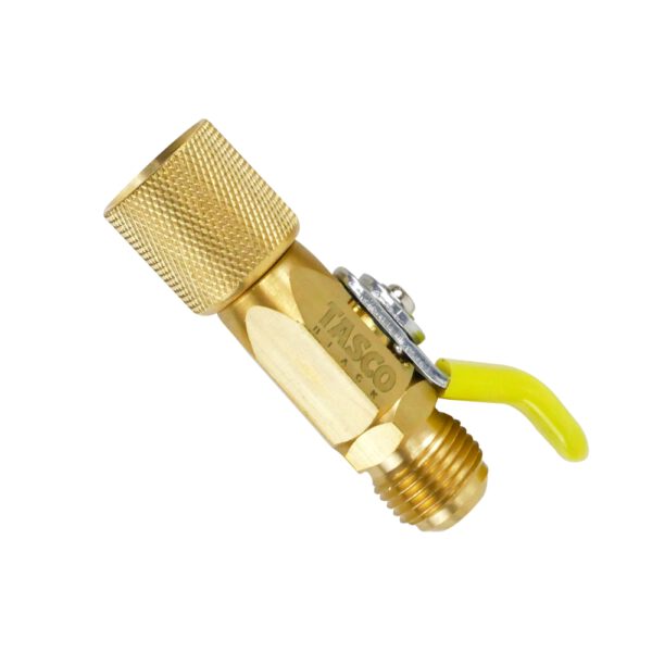TASCO BLACK Connector and Ball Valve SAE 3/8" for HVAC TB650-B33
